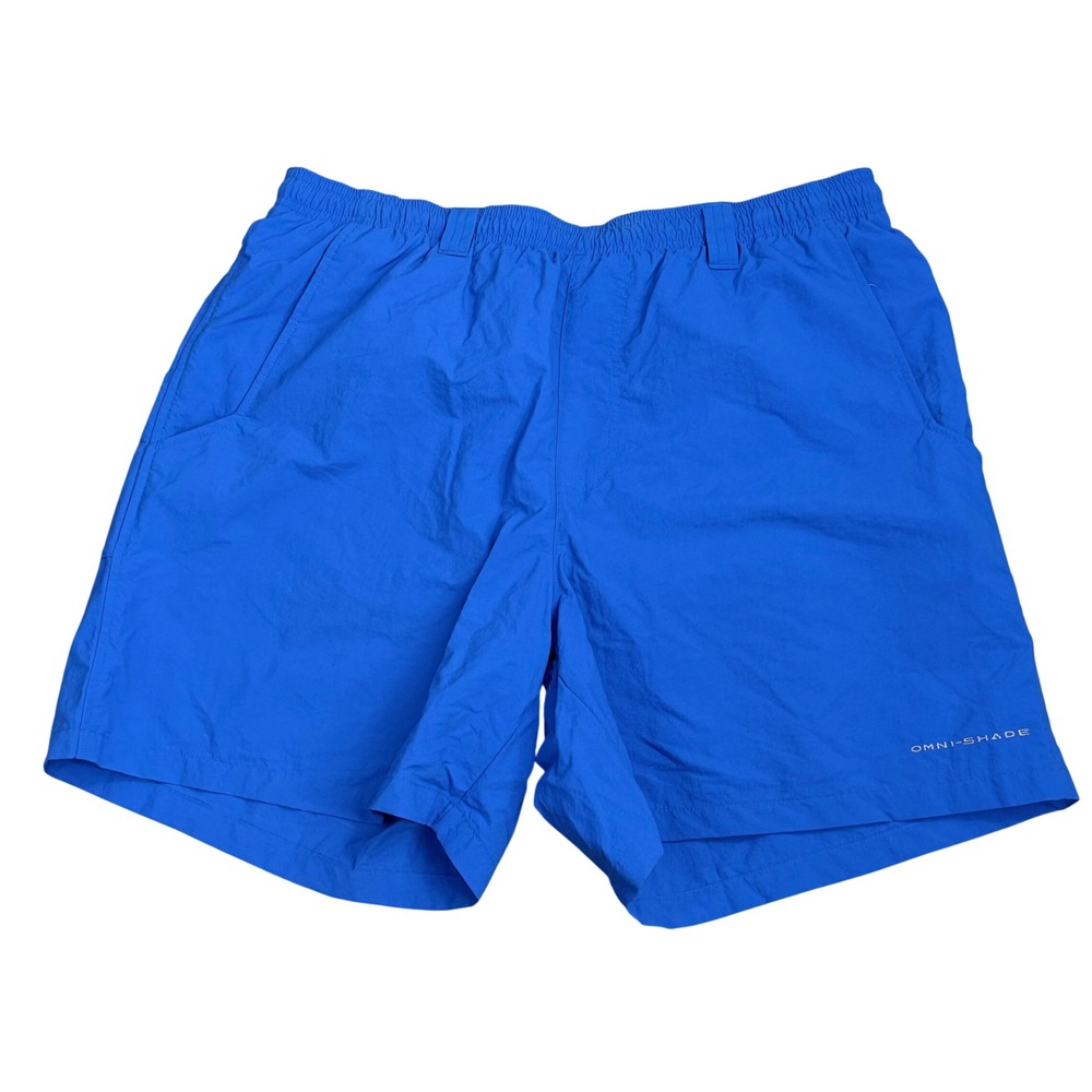 Columbia PFG Fishing Shorts Mens Medium Blue Coastal Boating Fishing  Gorpcore